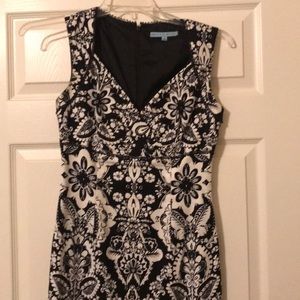 Black and white printed dress